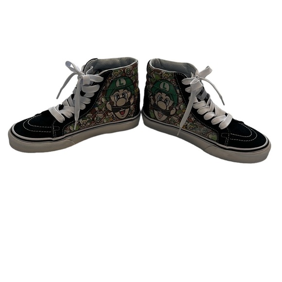 Nintendo 'Super Mario Bros Vans Sk8-Hi' Zip High Top Sneaker - size 6 - Picture 2 of 16